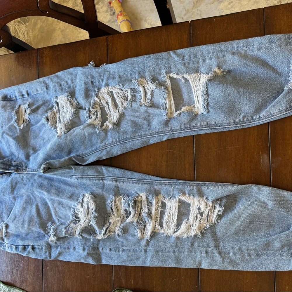 American Eagle Outfitters Light Blue Straight Leg Jeans